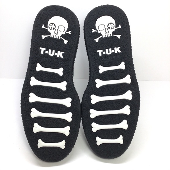 Sold! TUK Womens Silver Gladiator Creeper Shoes 8 - Picture 7 of 9